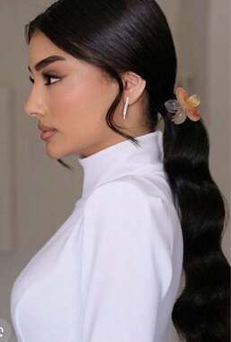 Plero Floral Resin Hair Claw Clip Multi-color Plumeria